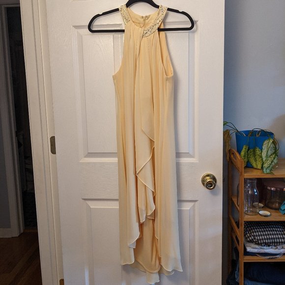 $10!!! SLNY Hi-Lo Chiffon Cocktail Dress - Picture 3 of 6